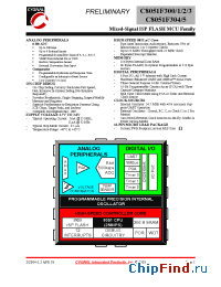 Datasheet C8051F305 manufacturer Silicon Lab.